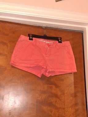 Mossimo Supply Co. Coral Pink/Orange Denim Shorts